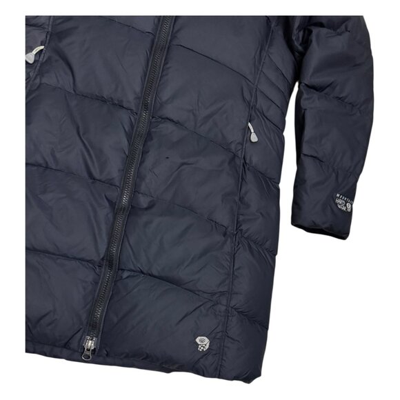 MOUNTAIN HARDWEAR Down Fill Black Winter Long Puffer Parka Coat Jacket Womens S - Picture 8 of 9